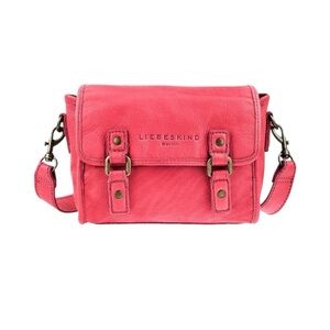 Liebeskind Pink Leather Berlin Bonnie Crossbody Shoulder Bag